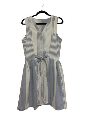 Liz Alig Ethical Recycled Denim Button Down Shirt Dress - Size M